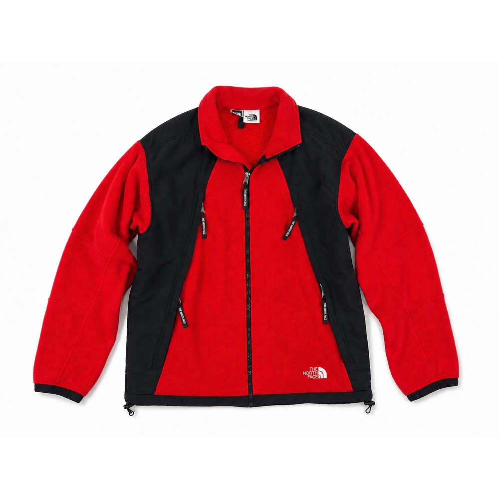 The North Face Men's Denali Fleece Jacket Large Red Black Full Zip